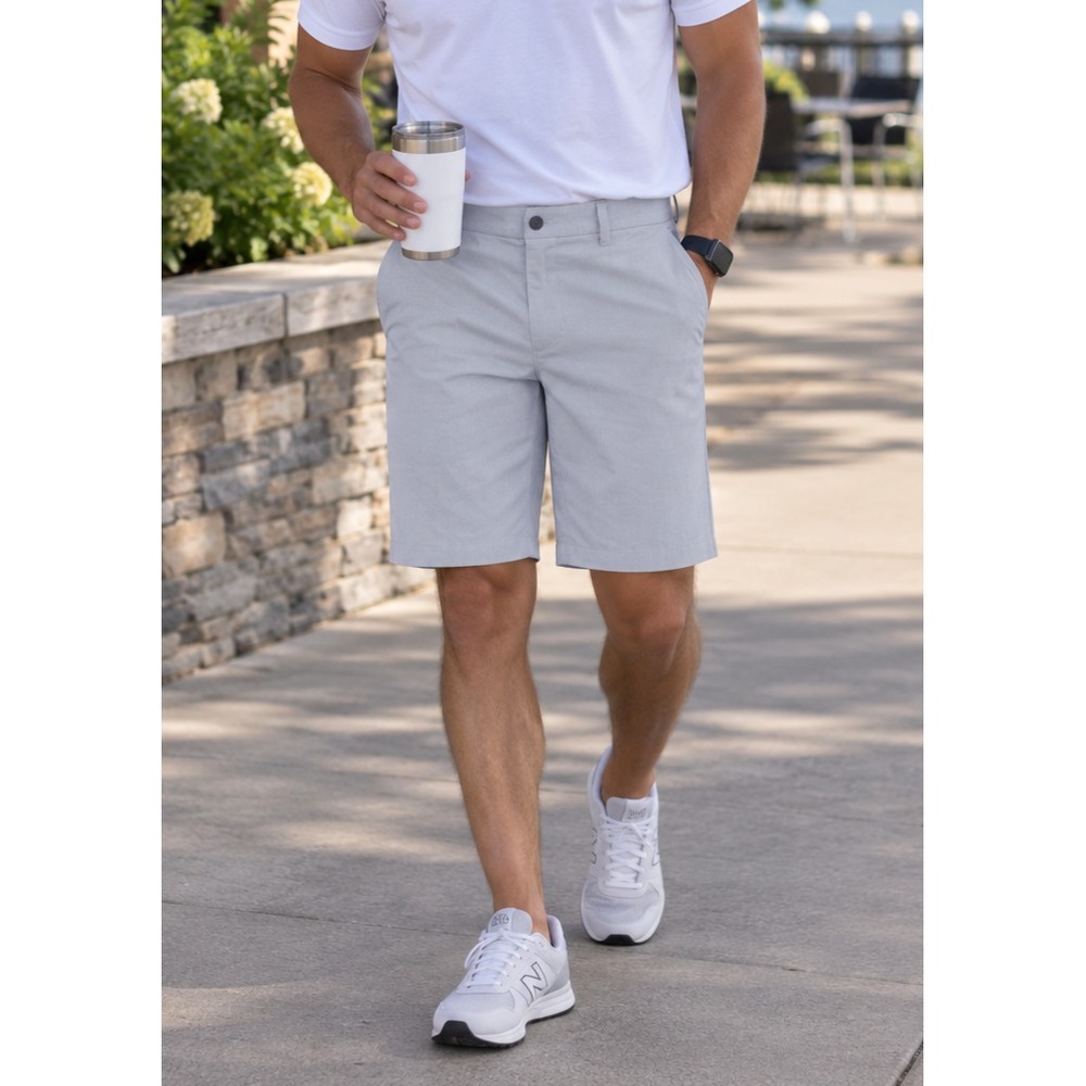 Lululemon Commission Short Quick Dry Oxford 11" Relaxed Gray Men's Size 34 Chino
